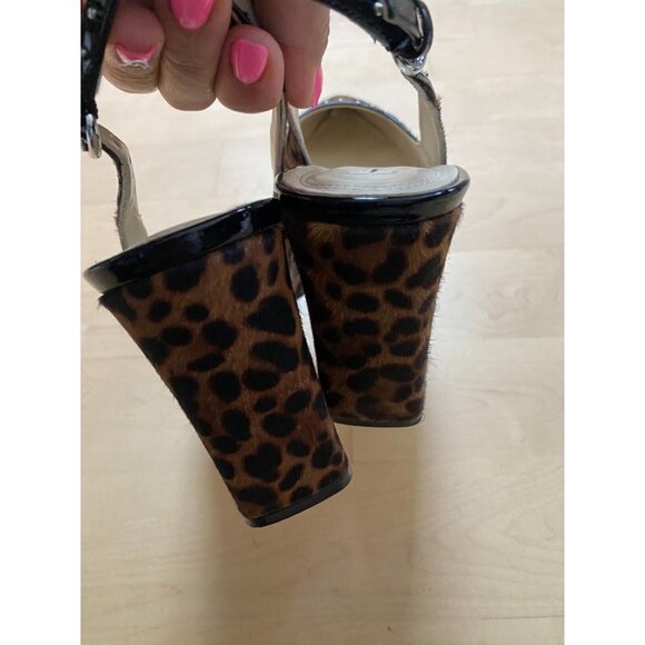 MARC Fisher BNWT "Joily" slingback pump women NEW animal print - Picture 5 of 10